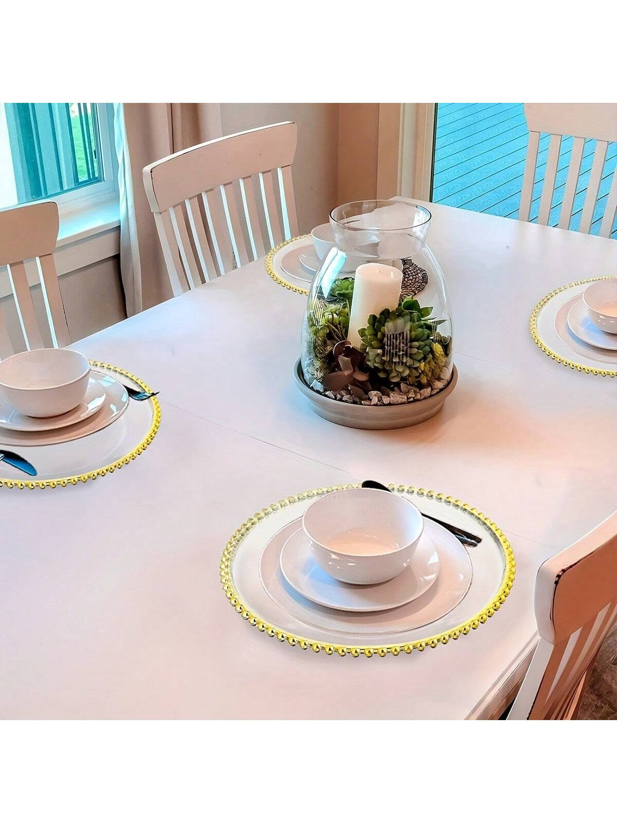 50pc Gold Beaded Tray