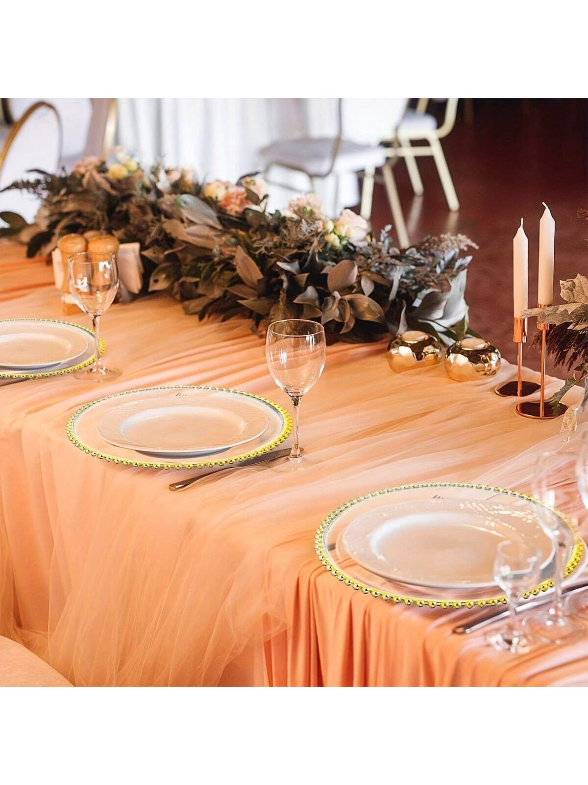 50pc Gold Beaded Tray