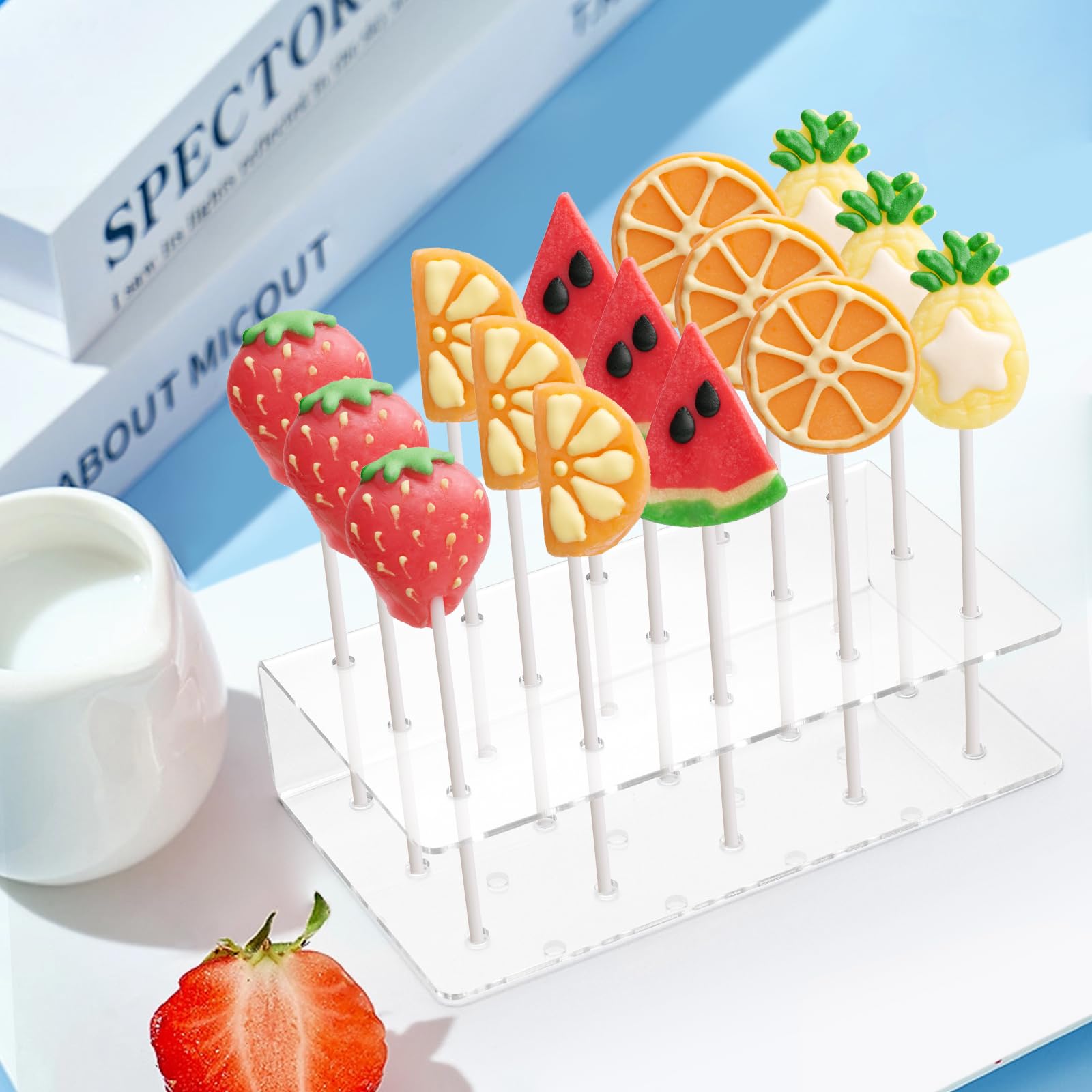 20 Cavity Holes Transparent Acrylic LollipopStand