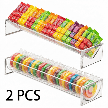 Clear Acrylic Dessert Tray Set – Serving Trays for Cookies, Cupcakes, Candy Buffets, Weddings, Baby Showers & Party Displays