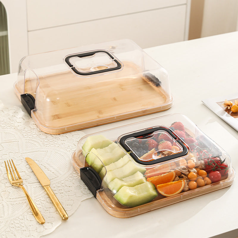 BLAGEPORT Bamboo Cheese Board With Lid