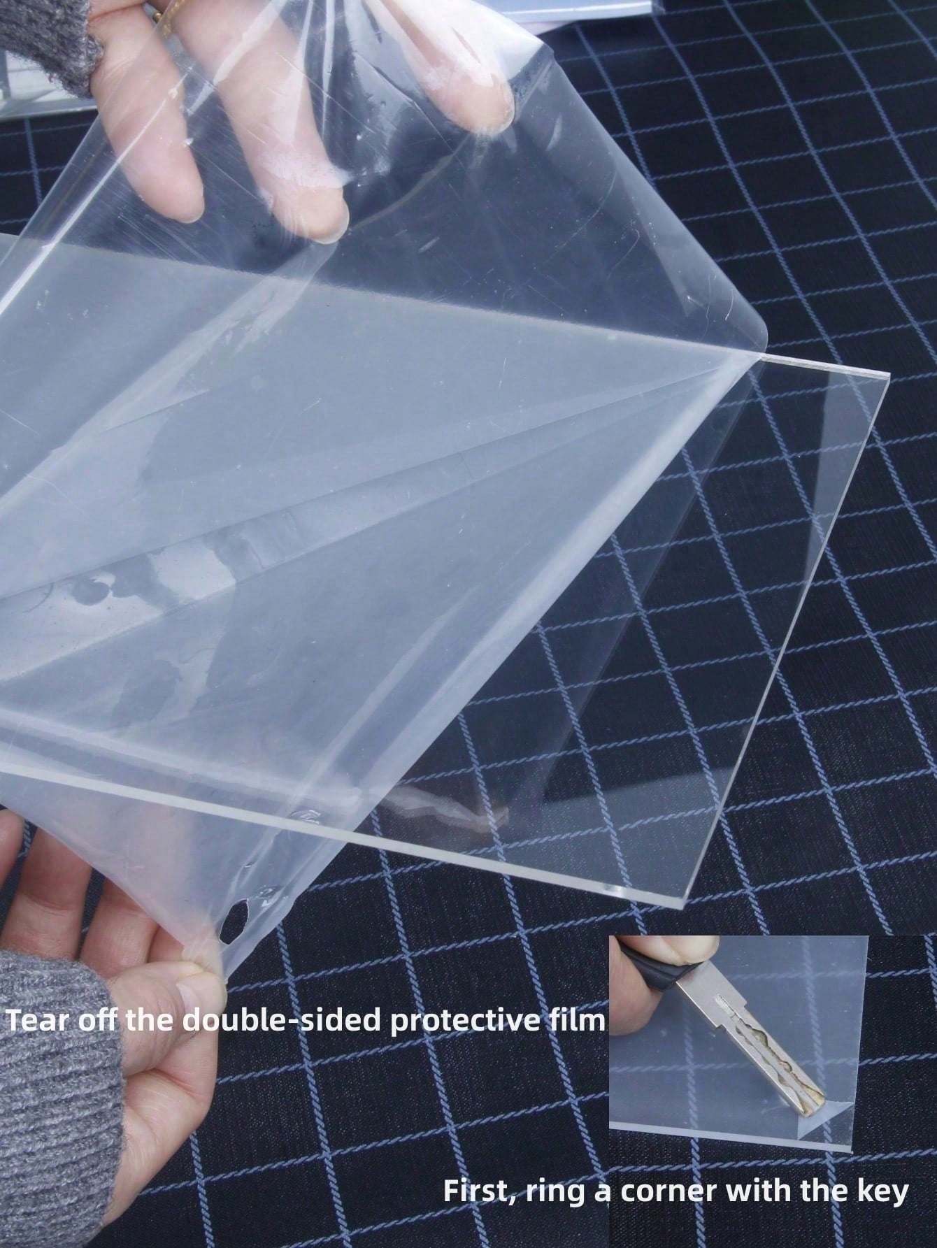 Acrylic Desktop Cookie Tray Set, Multifunctional Platter Of Square, Rectangular, Circular, And Hexagonal Cookies, Exquisite Design, Transparent Snack Rack, Suitable For Home And Party Use