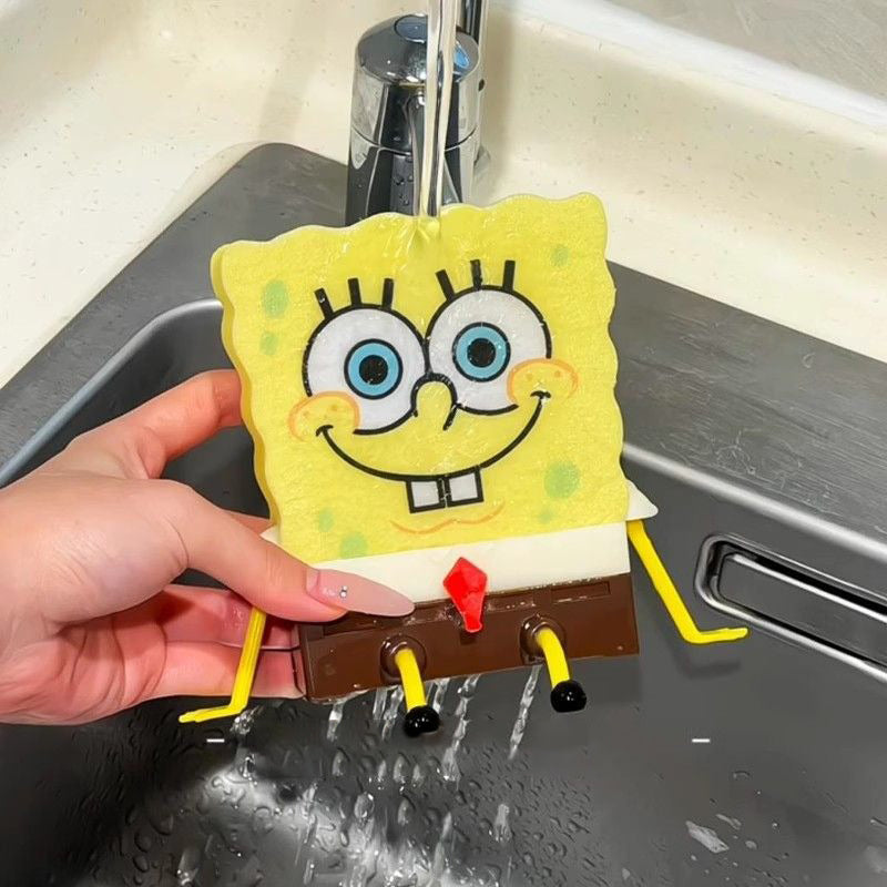 A sponge brush and drain rack set, suitable for various kitchens.