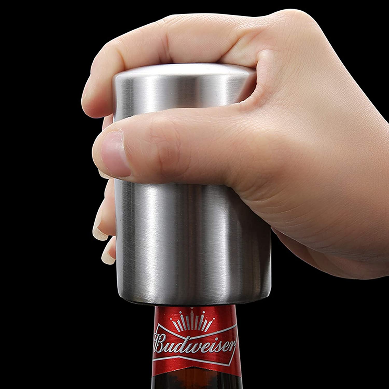 1 Pc Automatic Beer Bottle Opener BeerWineBottle Opener Bar Household AutomaticConvenient Cap Opener - Easy To Open AVariety Of Bottles