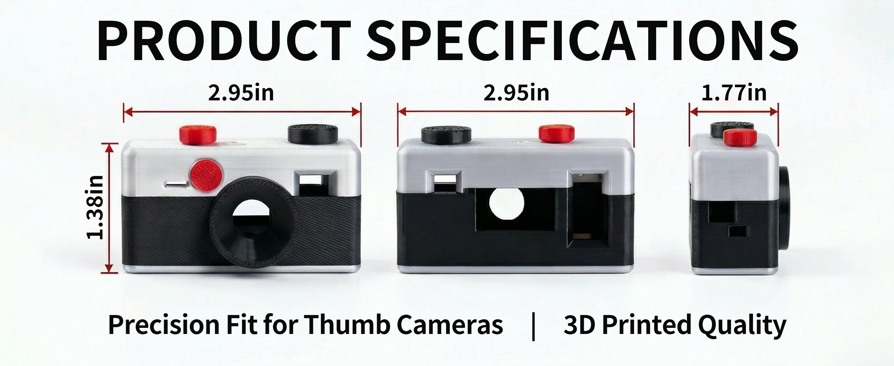 Kodak blind box camera protective case, 3D printed retro creative protective case, magnetic installation, convenient and fast