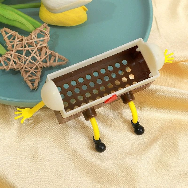 A sponge brush and drain rack set, suitable for various kitchens.