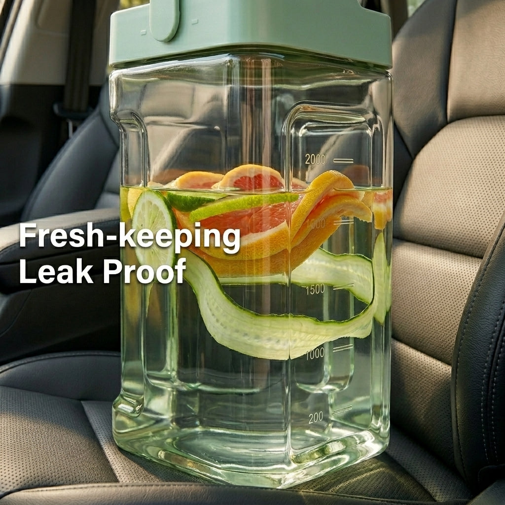 0.9-Gallon Fridge Drink Dispenser with Spigot & Filter – Beverage Container for Juice, Lemonade, Iced Tea & Party Drinks