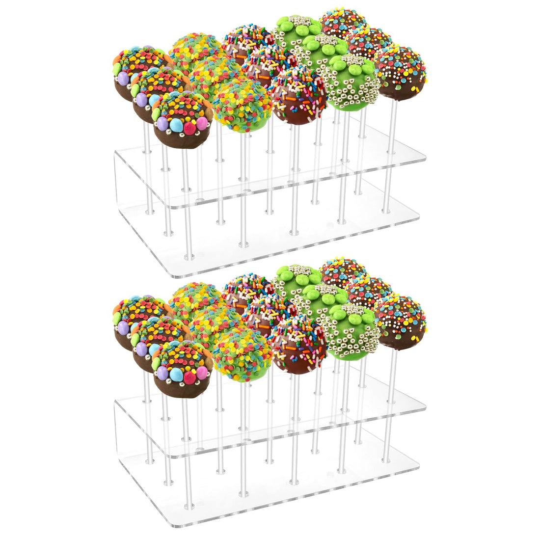 20 Cavity Holes Transparent Acrylic LollipopStand