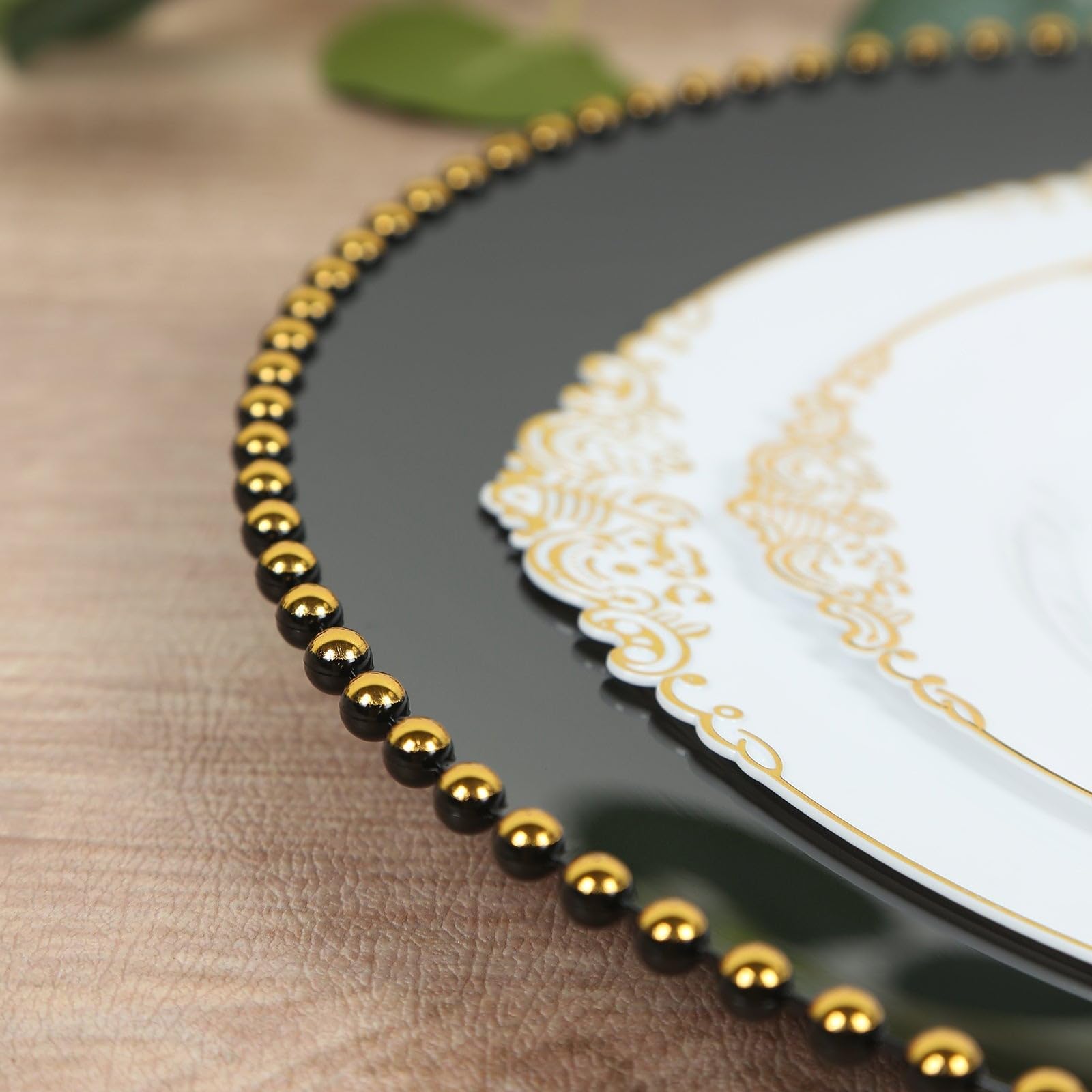 50pc Gold Beaded Tray