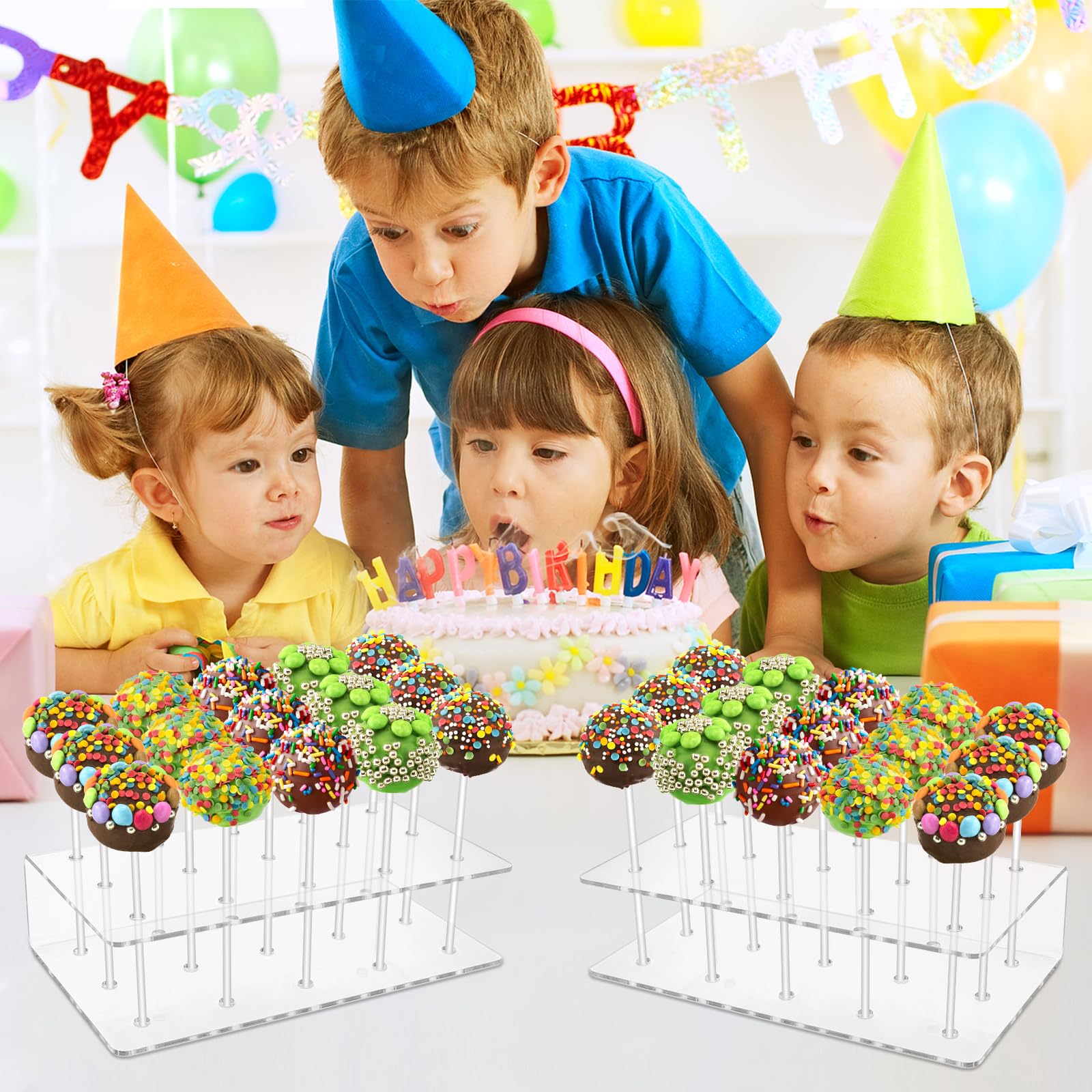 20 Cavity Holes Transparent Acrylic LollipopStand